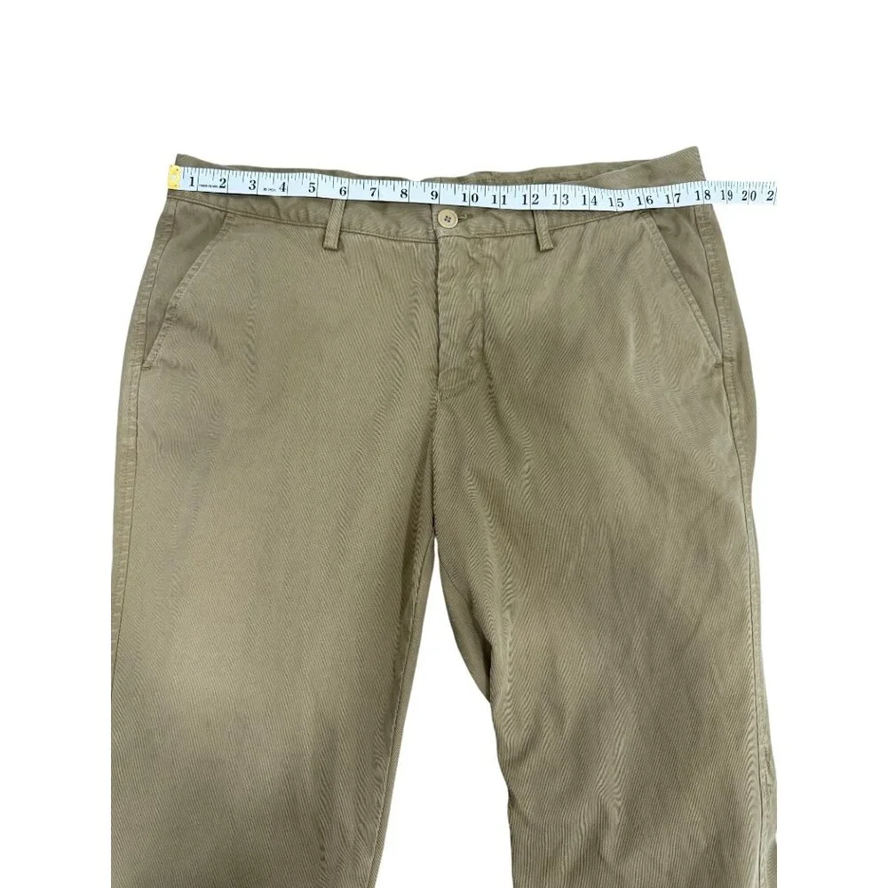 Aspesi ATA Italian 54 / US 36x34 Khaki Chino Pants Mens Trousers - Picture 6 of 8